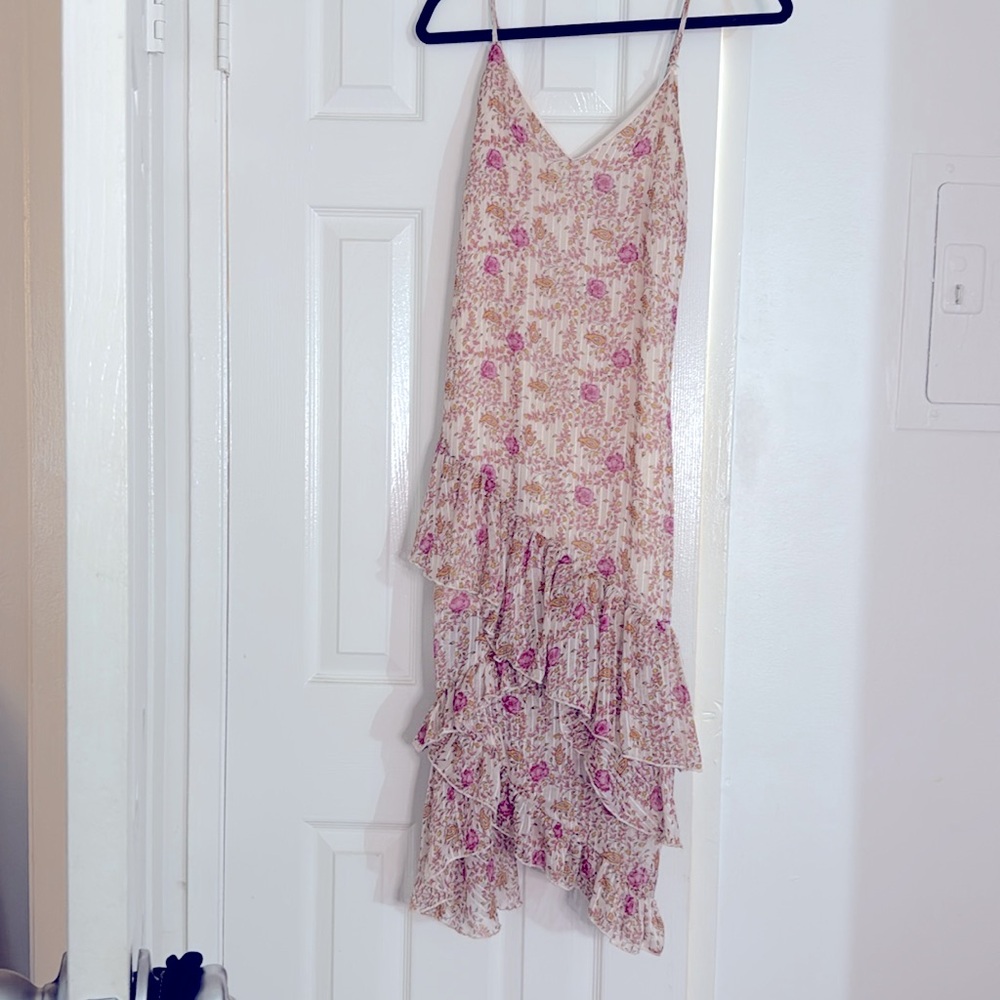 Nasty Gal All Sheer Say Floral Midi Dress
